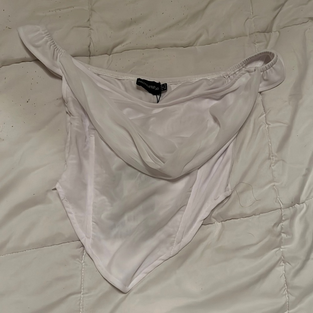 White corset top